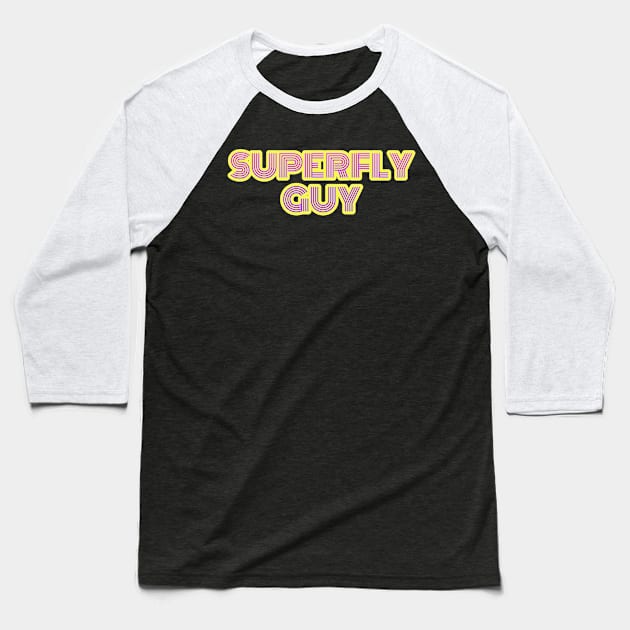 Superfly Guy Baseball T-Shirt by Josey Miles' Leftorium